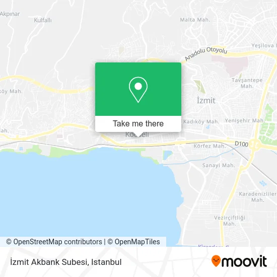 İzmit Akbank Subesi map
