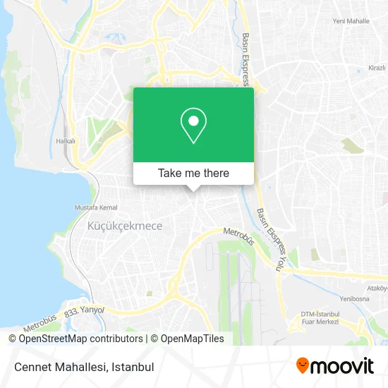 Cennet Mahallesi map