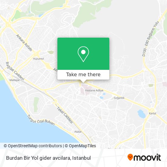 Burdan Bir Yol gider avcilara map