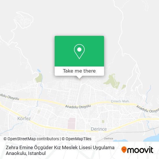 Zehra Emine Öçgüder Kız Meslek Lisesi Uygulama Anaokulu map