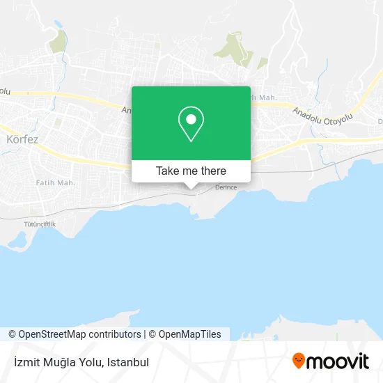 İzmit Muğla Yolu map