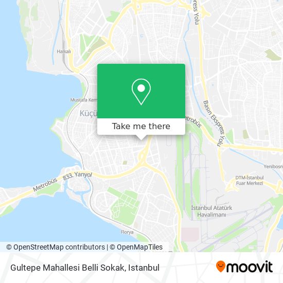 Gultepe Mahallesi Belli Sokak map