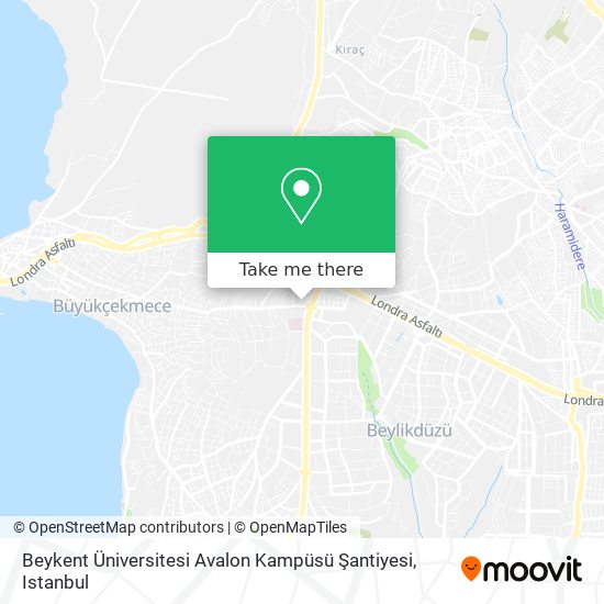 Beykent Üniversitesi Avalon Kampüsü Şantiyesi map