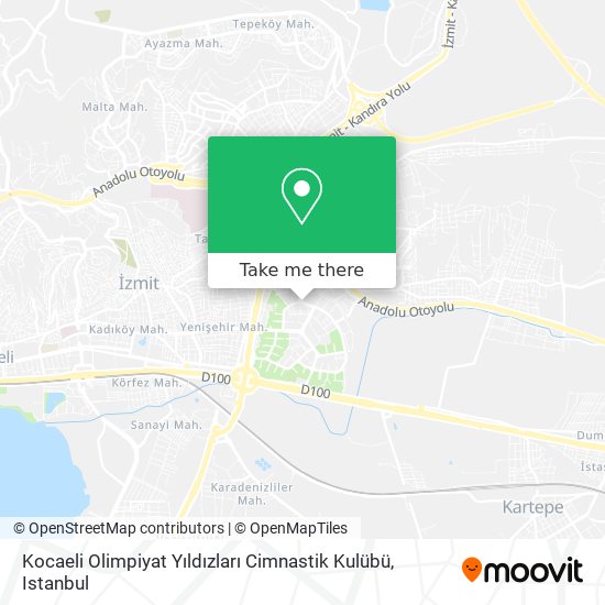 Kocaeli Olimpiyat Yıldızları Cimnastik Kulübü map