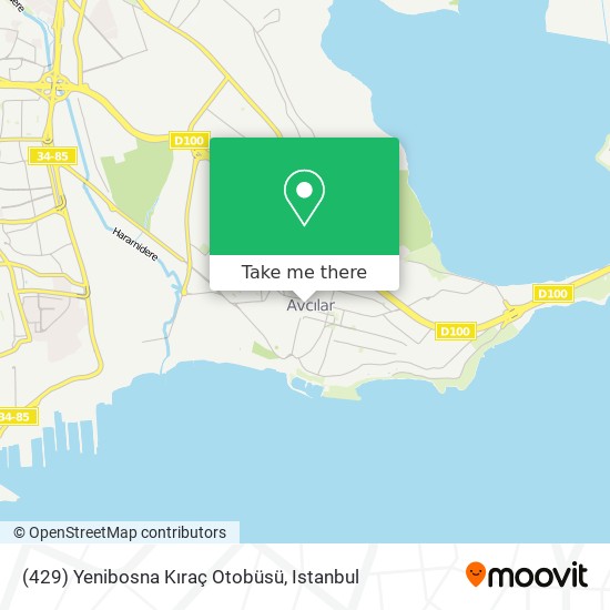 (429) Yenibosna Kıraç Otobüsü map