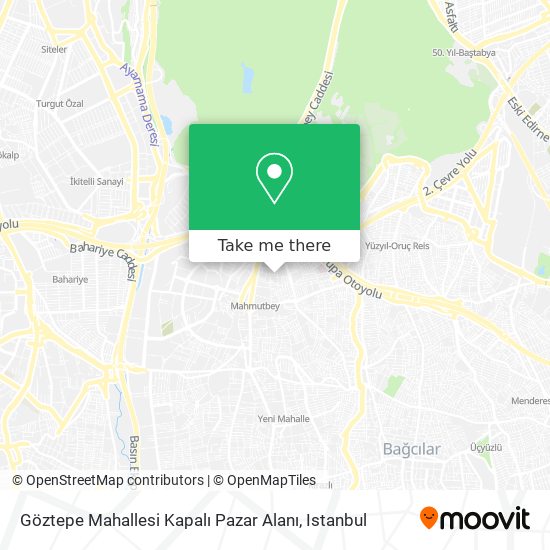 Göztepe  Mahallesi Kapalı Pazar Alanı map