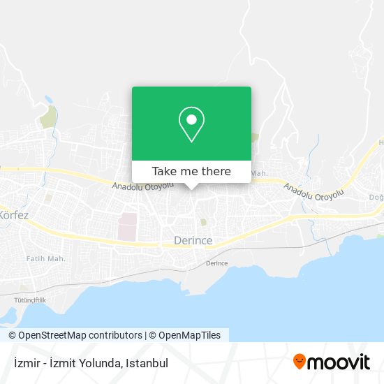İzmir - İzmit Yolunda map