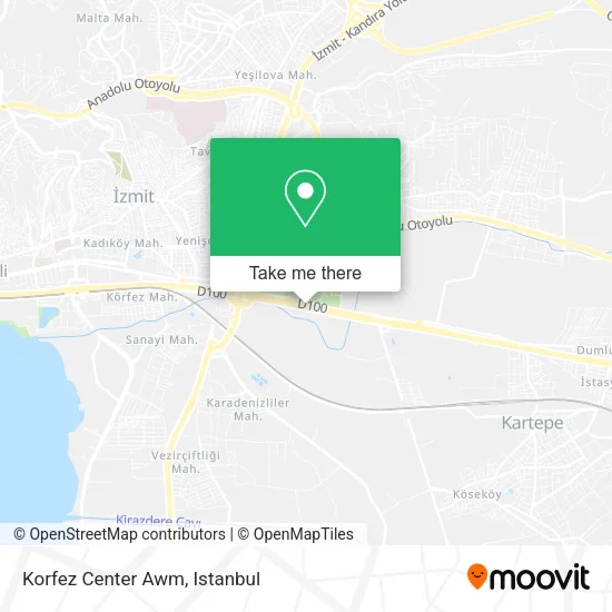 Korfez Center Awm map