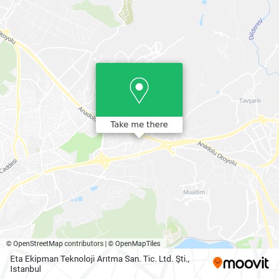 Eta Ekipman Teknoloji Arıtma San. Tic. Ltd. Şti. map