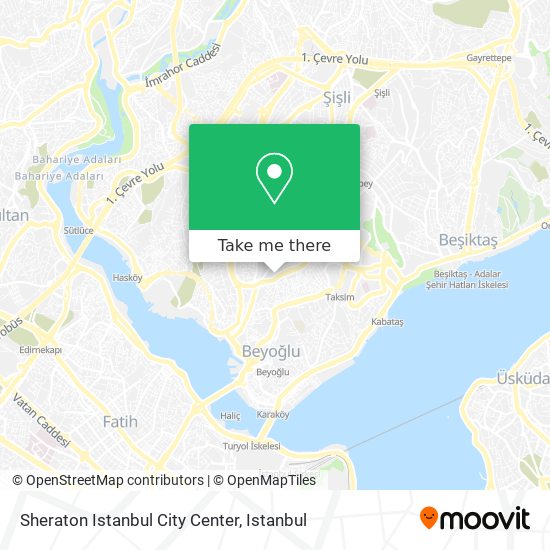 Sheraton Istanbul City Center map