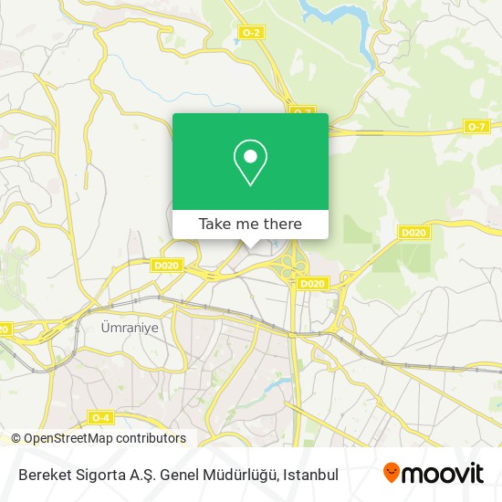 Bereket Sigorta A.Ş. Genel Müdürlüğü map