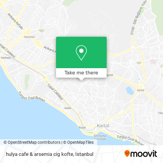 hulya cafe & arsemia cig kofte map