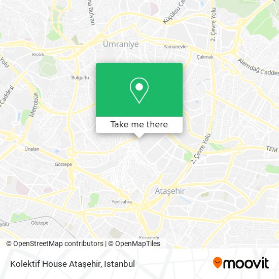 how to get to kolektif house atasehir in atasehir by bus cable car metro or train