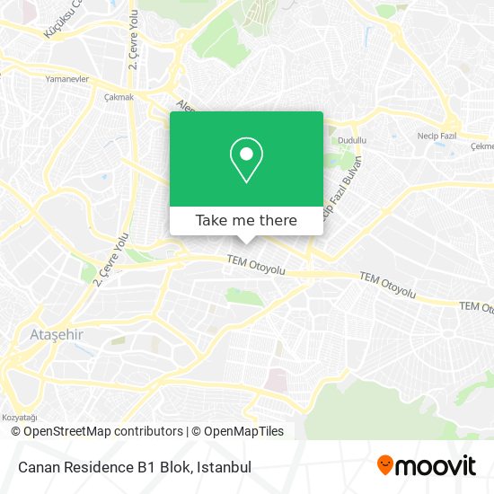 Canan Residence B1 Blok map