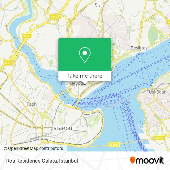 Roa Residence Galata map