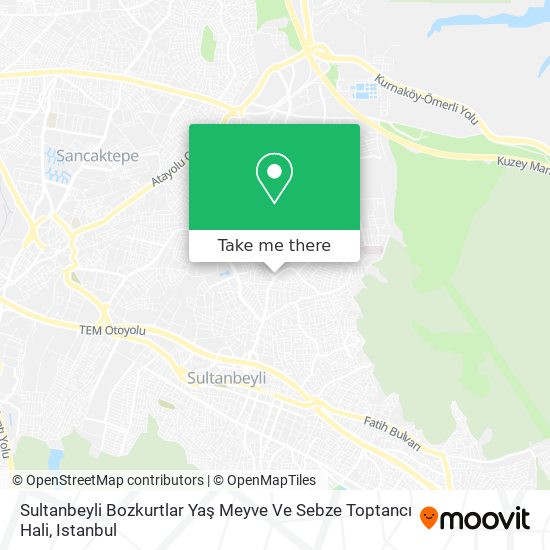 Sultanbeyli Bozkurtlar Yaş Meyve Ve Sebze Toptancı Hali map