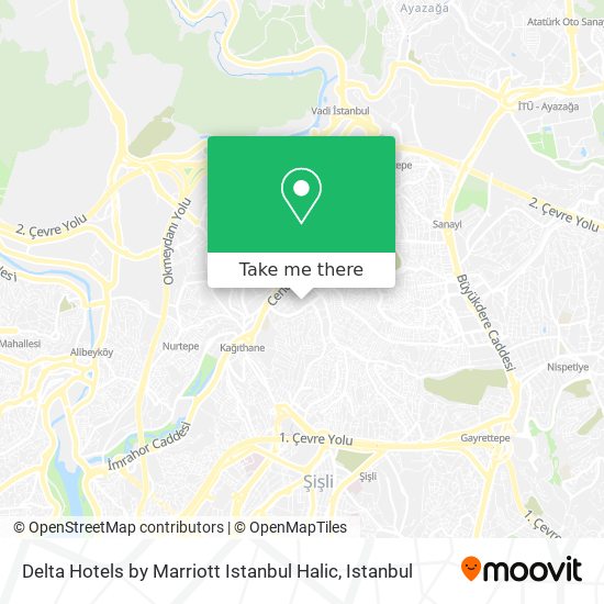 Delta Hotels by Marriott Istanbul Halic map