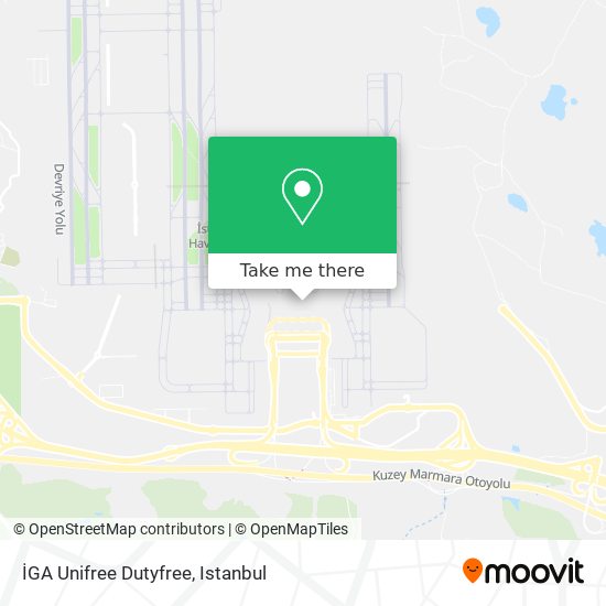 İGA Unifree Dutyfree map