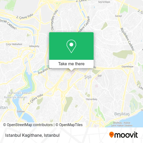 Istanbul Kagithane map