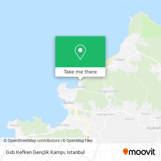 Gsb Kefken Gençlik Kampı map