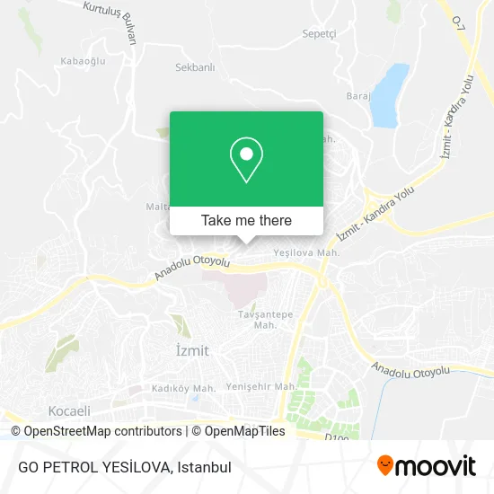 GO PETROL YESİLOVA map
