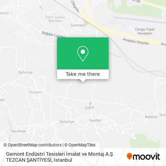 Gemont Endüstri Tesisleri İmalat ve Montaj A.Ş TEZCAN ŞANTİYESİ map
