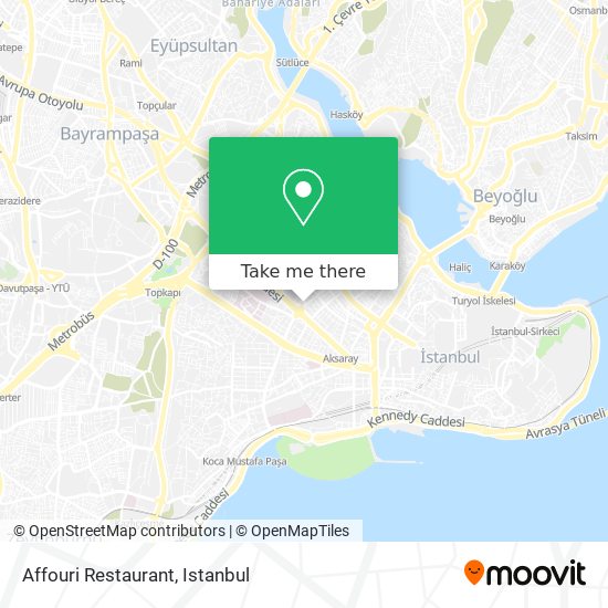 Affouri Restaurant map