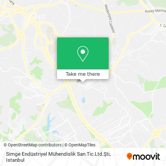 Simge Endüstriyel Mühendislik San.Tic.Ltd.Şti map