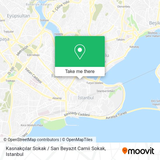 Kasnakçılar Sokak / Sarı Beyazıt Camii Sokak map