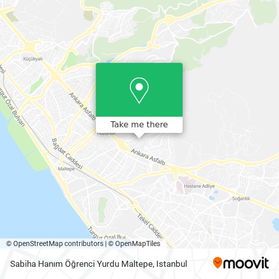 Sabiha Hanım Öğrenci Yurdu Maltepe map