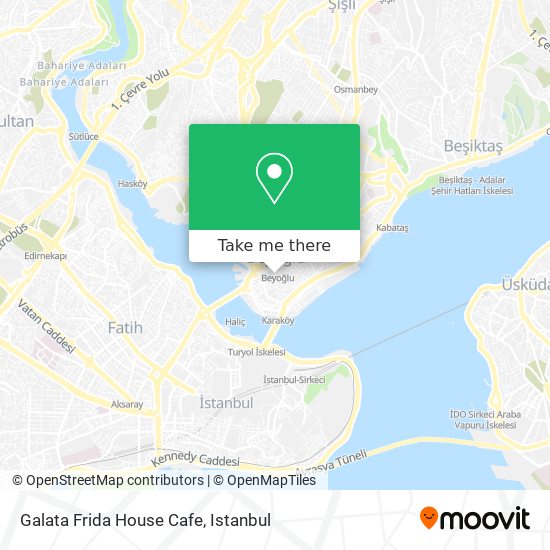Galata Frida House Cafe map