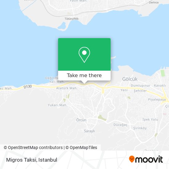 Migros Taksi map