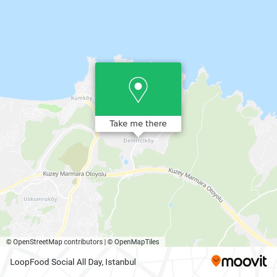 LoopFood Social All Day map