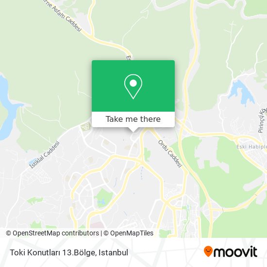 Toki Konutları 13.Bölge map