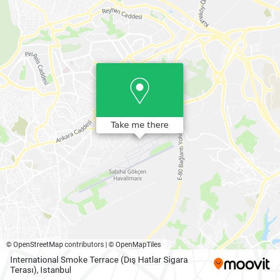 International Smoke Terrace (Dış Hatlar Sigara Terası) map