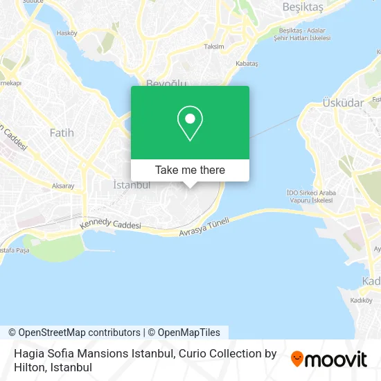 Hagia Sofia Mansions Istanbul, Curio Collection by Hilton map