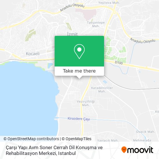 Çarşı Yapı Avm Soner Cerrah Dil Konuşma ve Rehabilitasyon Merkezi map