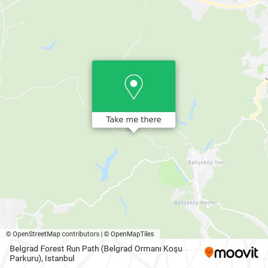 Belgrad Forest Run Path (Belgrad Ormanı Koşu Parkuru) map