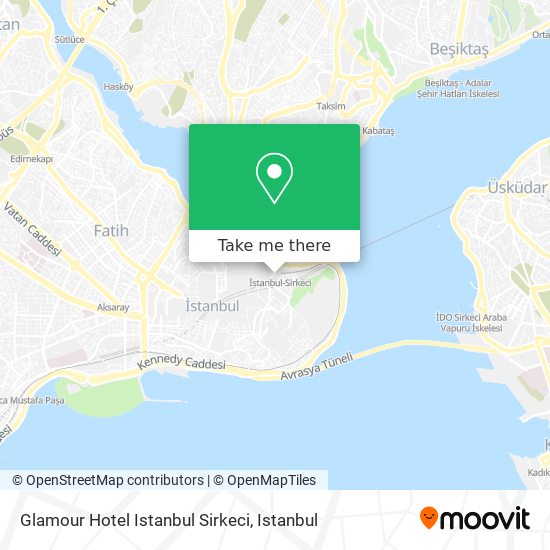 Glamour Hotel Istanbul Sirkeci map