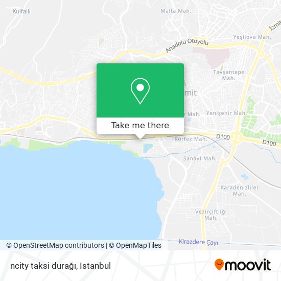 ncity taksi durağı map