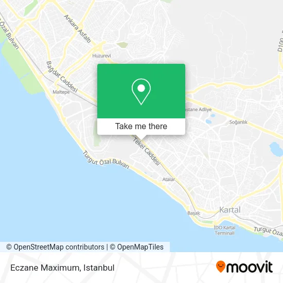 Eczane Maximum map