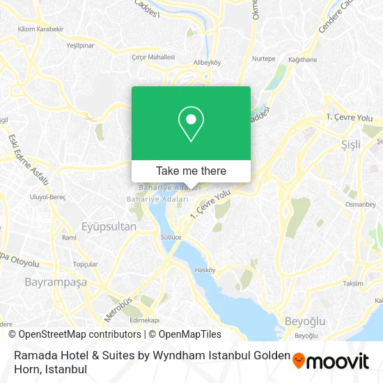 Ramada Hotel & Suites by Wyndham Istanbul Golden Horn map