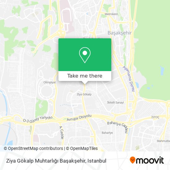 Ziya Gökalp Muhtarlığı Başakşehir map