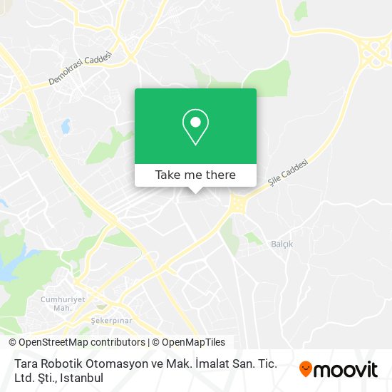 Tara Robotik Otomasyon ve Mak. İmalat San. Tic. Ltd. Şti. map