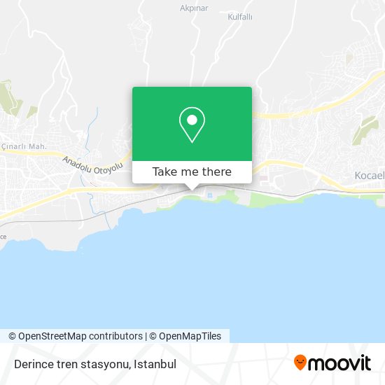 Derince tren stasyonu map