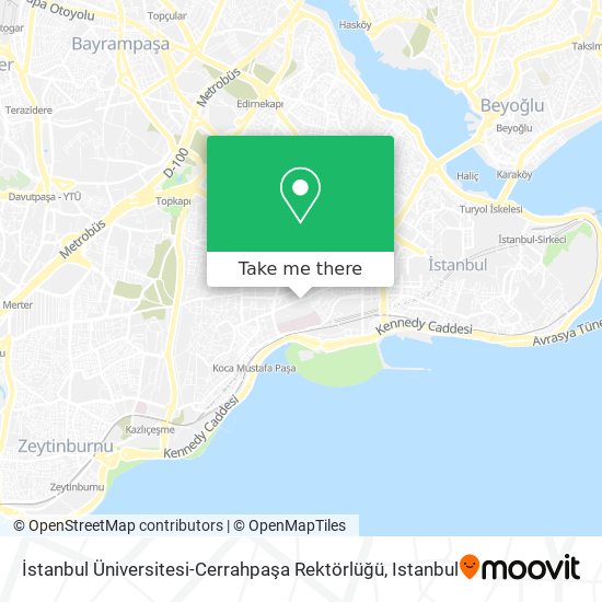 İstanbul Üniversitesi-Cerrahpaşa Rektörlüğü map