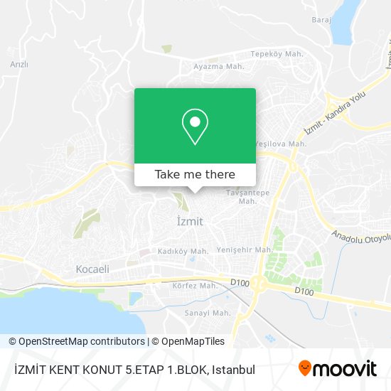 İZMİT KENT KONUT 5.ETAP 1.BLOK map