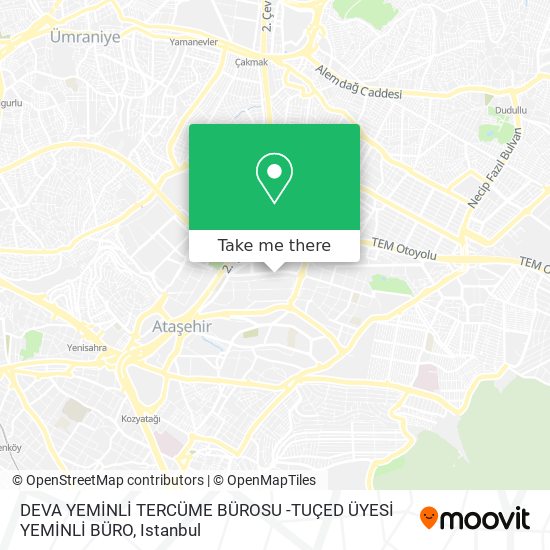 DEVA YEMİNLİ TERCÜME BÜROSU -TUÇED ÜYESİ YEMİNLİ BÜRO map