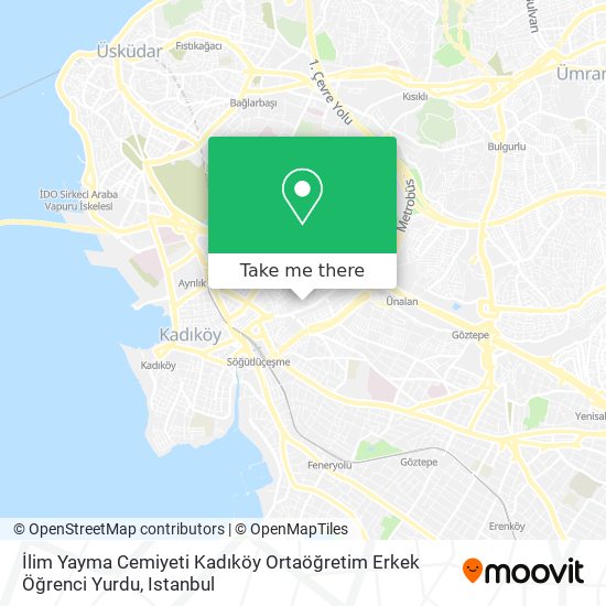 İlim Yayma Cemiyeti Kadıköy Ortaöğretim Erkek Öğrenci Yurdu map