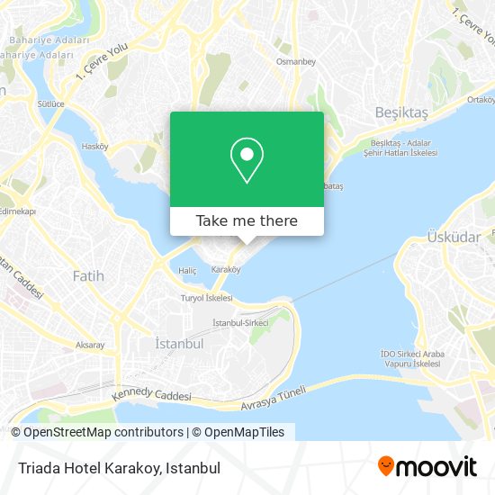 Triada Hotel Karakoy map